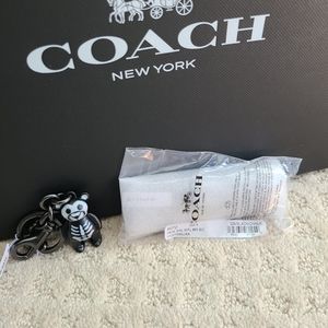 BNWT Coach Halloween Skeleton Bear Bag Charm